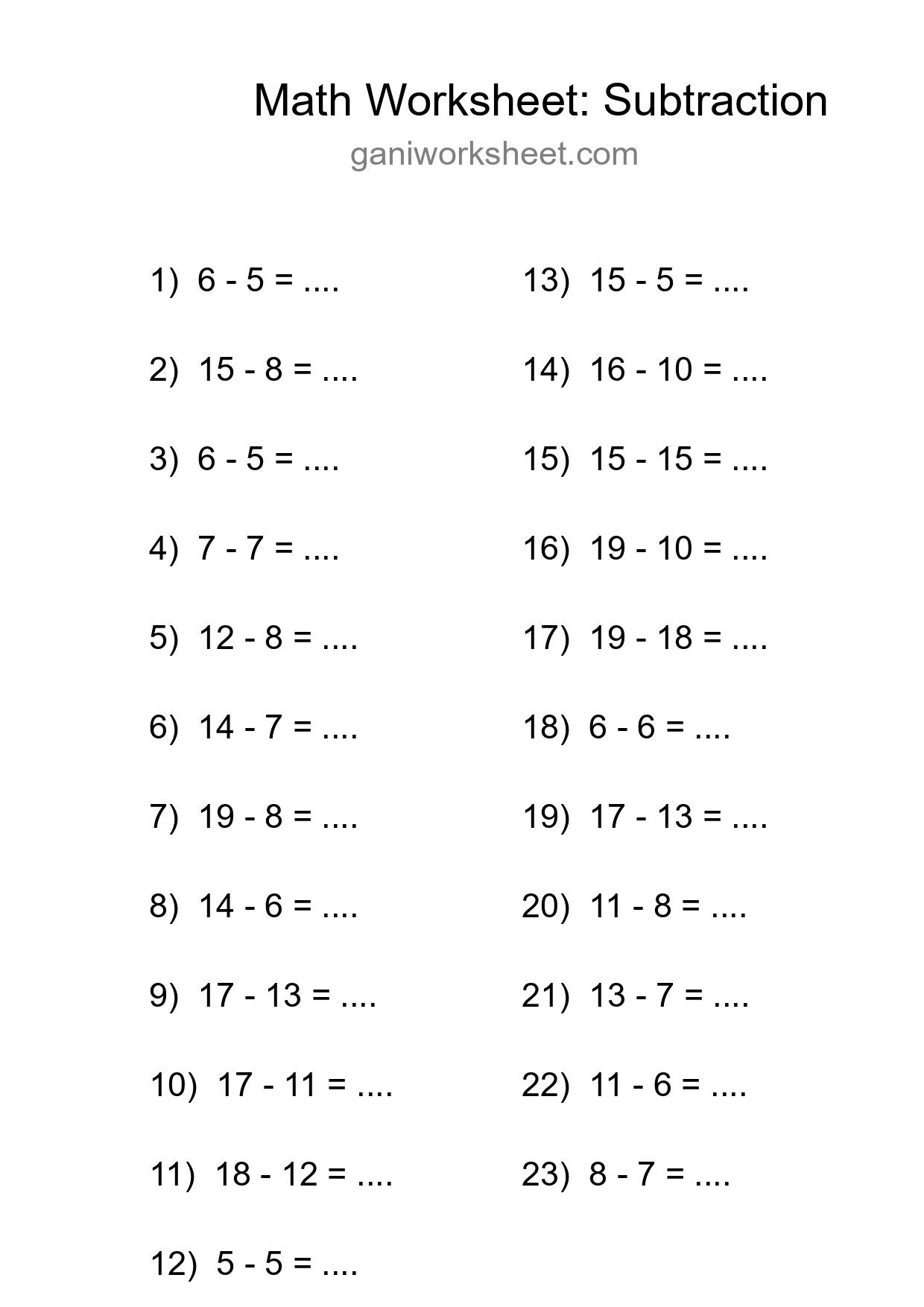 Free 23 Subtraction Math Worksheet For Grade 2 With Answers - Part 668