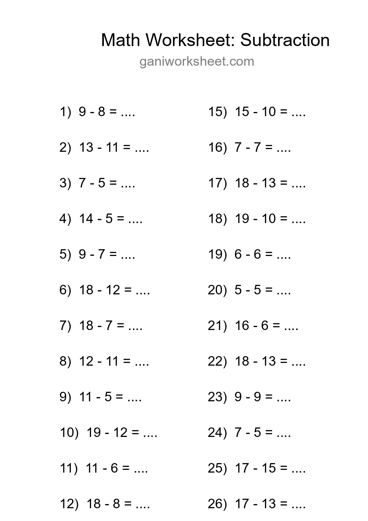Free 27 Subtraction Math Worksheet For Grade 2 With Answers - Part 918